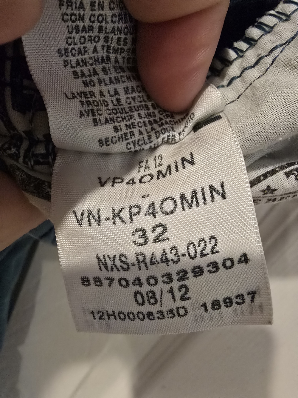 ​Vans V76 Skinny Skate Pants Men's Tag 32 (Altered to 29x25.5) Teal Canvas - Picture 6 of 7